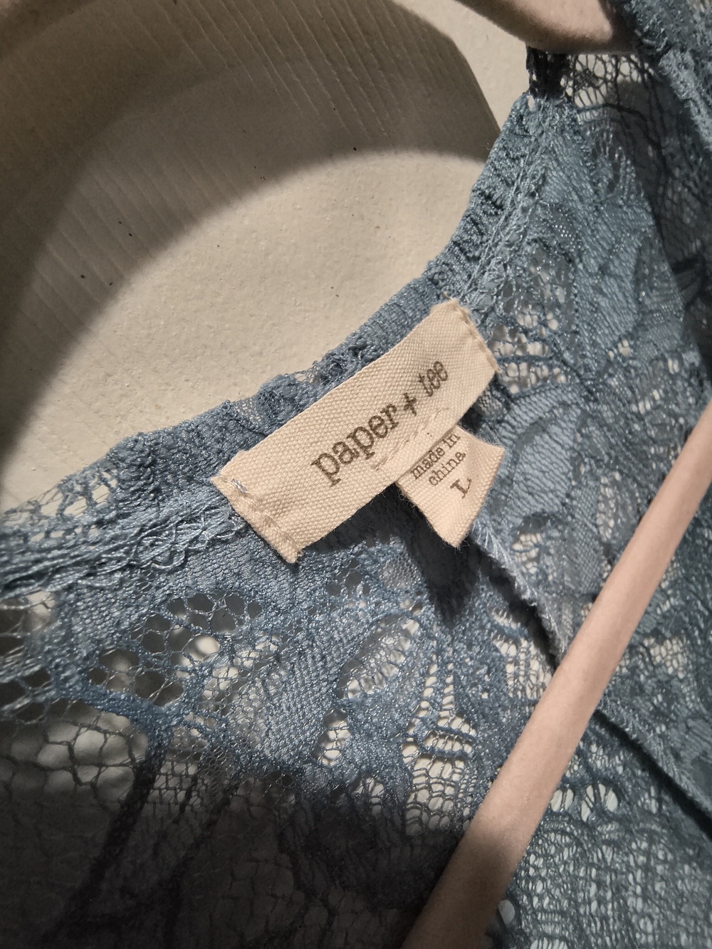 paper tee Blue Lace Cardigan - Blue